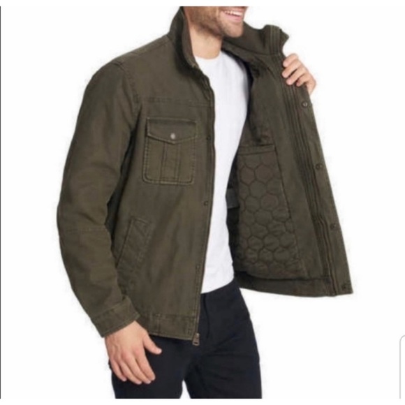 Levi's Trucker Field Utility Army Quilted Men’s Coat Jacket - Picture 6 of 11